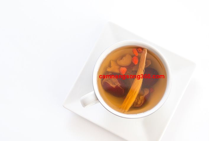 Cách pha trà long nhãn táo đỏ kỷ tử cho phụ nữ